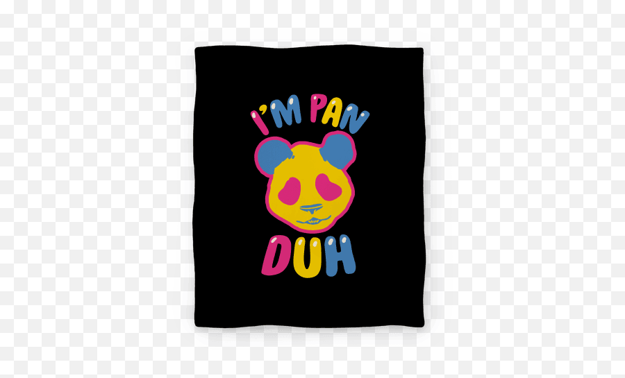 Im Pan Duh Blankets - I M Pan Duh Emoji,Pansexual Flag Emoticon