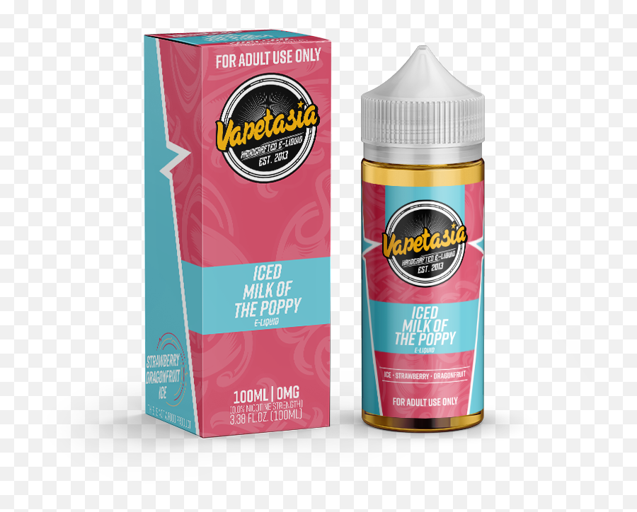 Vapetasia Iced Milk Of The Poppy 100ml - Vapetasia Ice Pineapple Express Emoji,Emoji Liquids Peach Rings Vape Juice