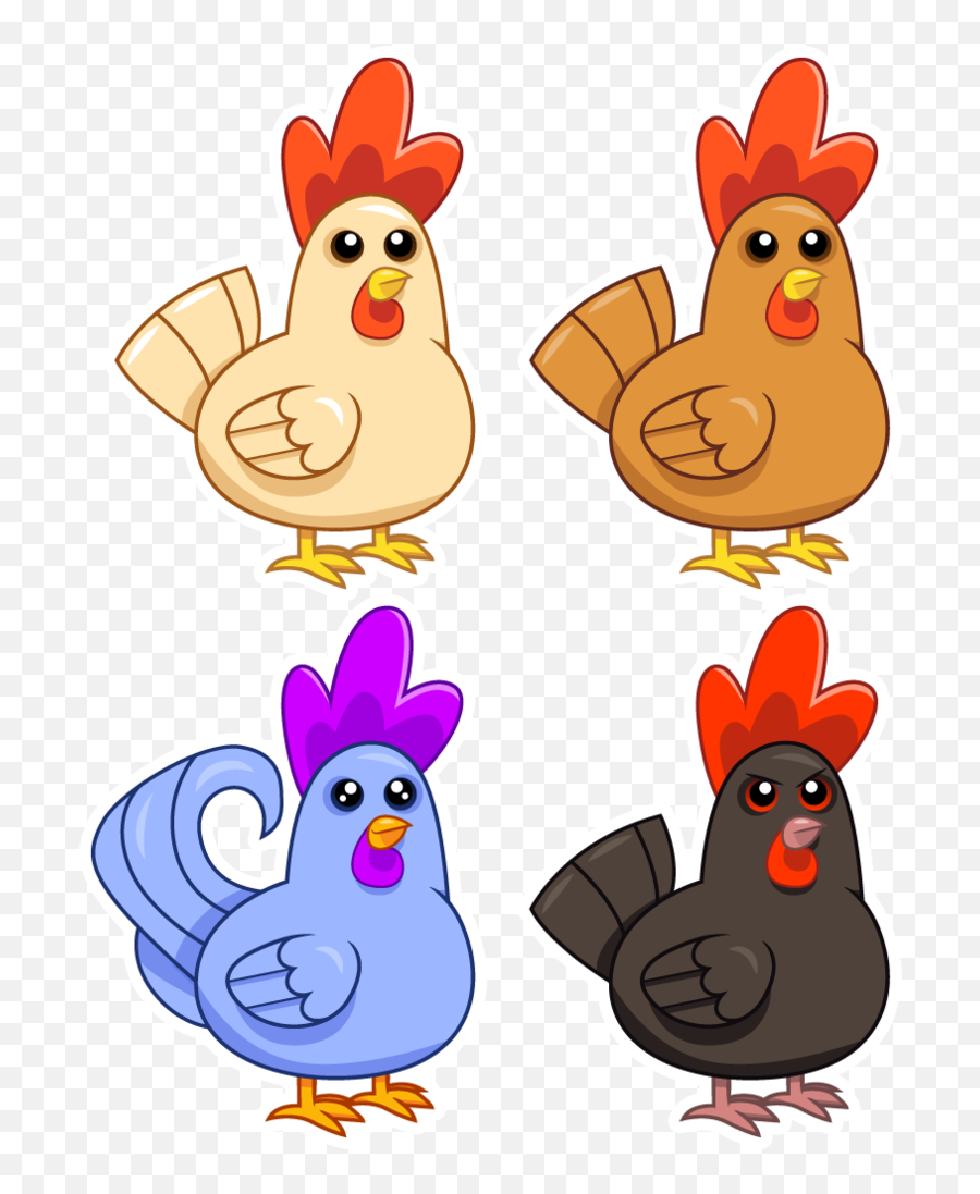 Blue Chicken Stardew Valley Png - Chicken Emoji,Stardew Valley Animals Emotions
