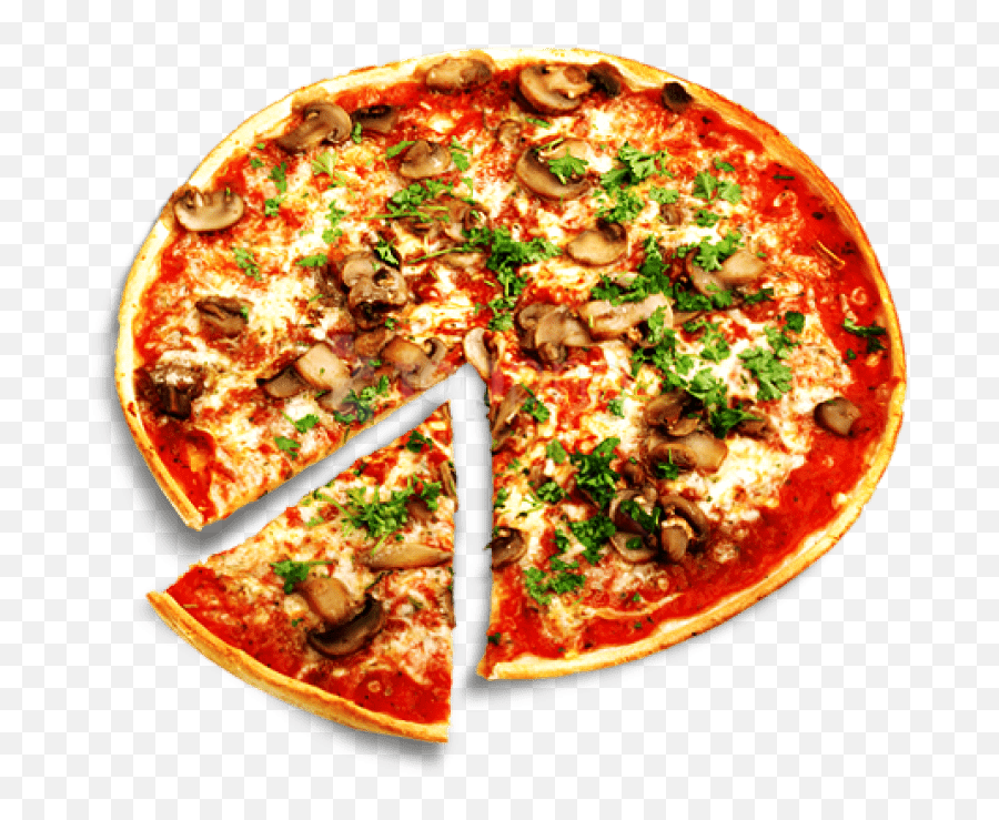 Download Big Pizza One Slice Png - Pizza Png Full Size Png Full Pizza With Slice Emoji,Pizza Slice Emoji
