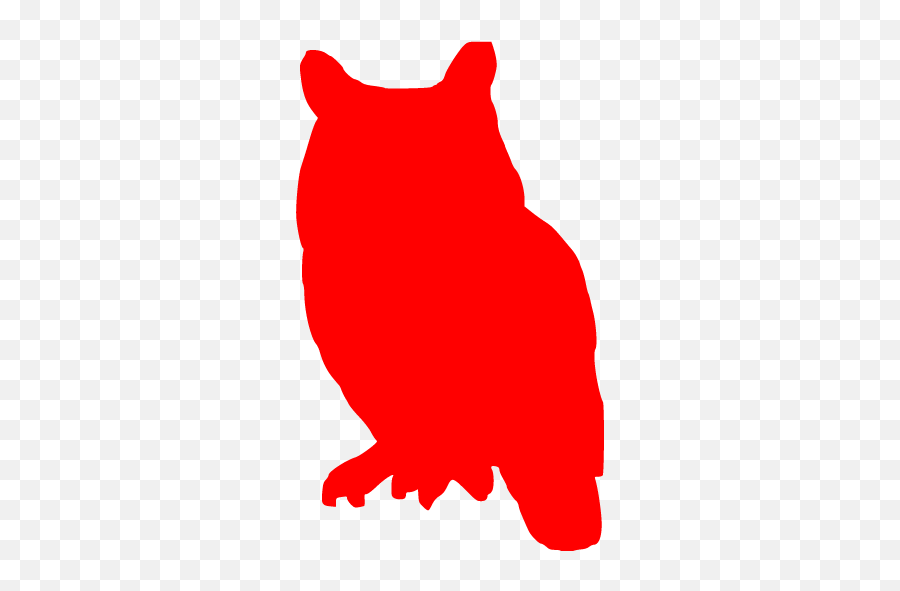 Red Owl Icon - Free Red Animal Icons Owl Silhouette Emoji,How To Make Owl Emoticon