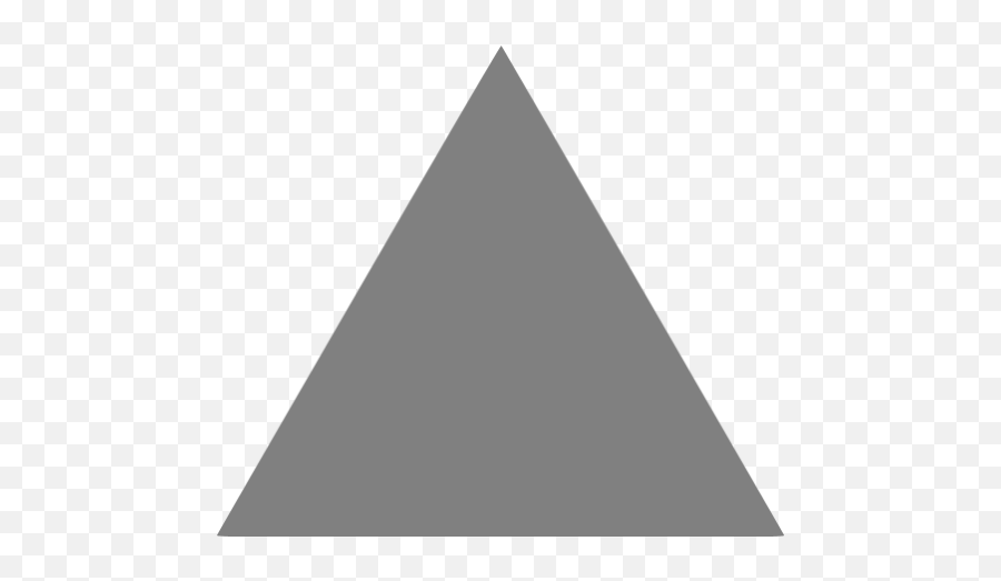 Gray Triangle Icon - Free Gray Shape Icons Black Triangle Png Emoji,Pyramid Emoji