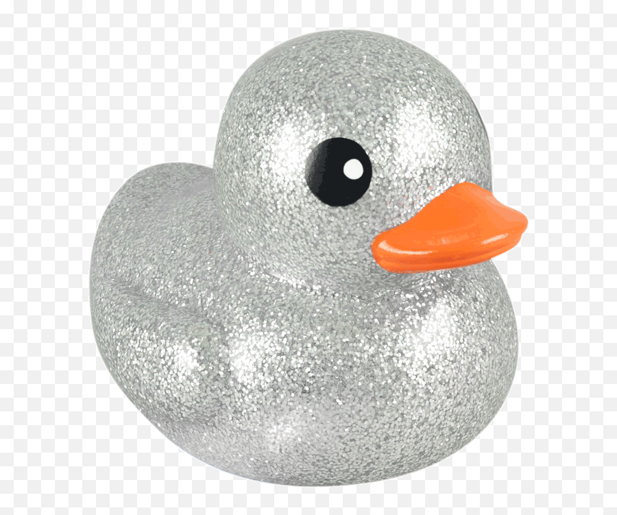 6in Light - Up Rubber Silver Glitter Ducks 12 Pcs Montreal Biosphère Emoji,Rubber Duck Emoji