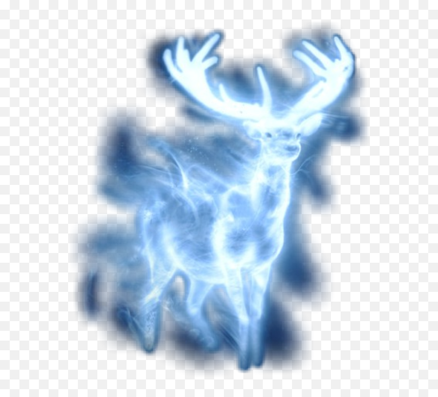 Patronus Stag Buck Deer Sticker - Harry Potter Blue Flame Emoji,Buck Emoji