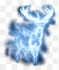 Patronus Stag Buck Deer Sticker - Harry Potter Blue Flame Emoji,Buck Emoji