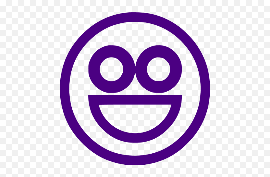 Indigo Emoticon 49 Icon - Happy Emoji,Camera Paperclip Emoji