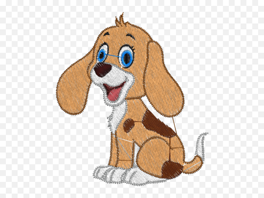 Matriz De Bordado Cachorro 2 - Soft Emoji,Emoticons De Cachorro