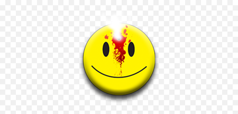 Smiley Face With A Bullet Hole In It Products From Poeu0027s - Happy Emoji,Cheering Emoticon