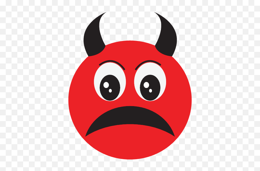 Bad Devil Sad Icon Emoji,Negative Emotions--devil