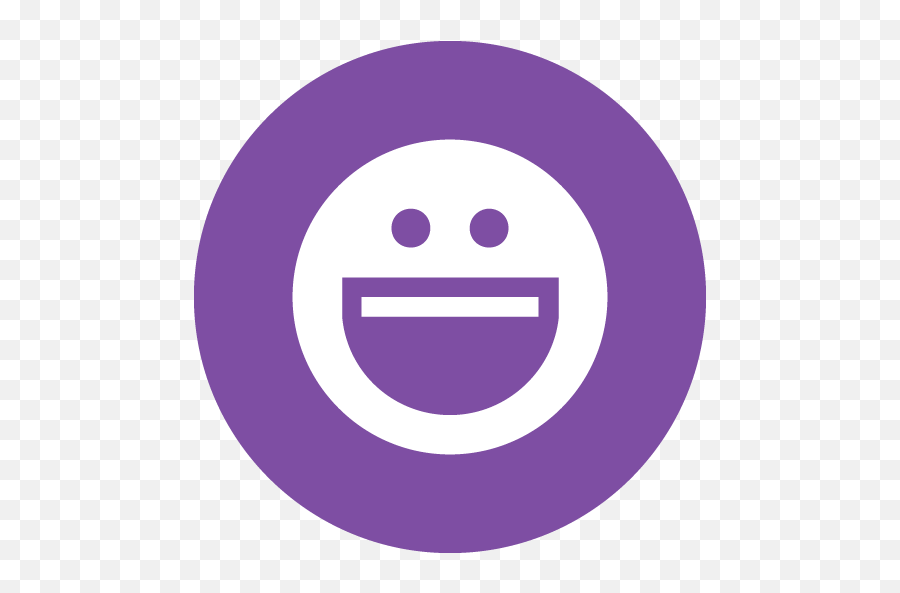 Yahoo Messenger Icon 1 - Purple Smiley Face Icon Emoji,Yahoo Messenger Emotions
