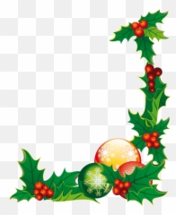 Christmas Corner Floral Sticker - Christmas Decoration Sticker Emoji,Country Corner Decorations & Emotions Clock