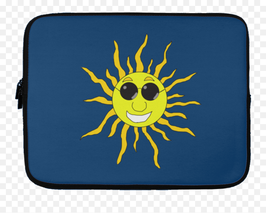 Fun Hipster Sun With Glasses Laptop Sleeve U2013 13 Inch - Happy Emoji,:octopus: Emoticon