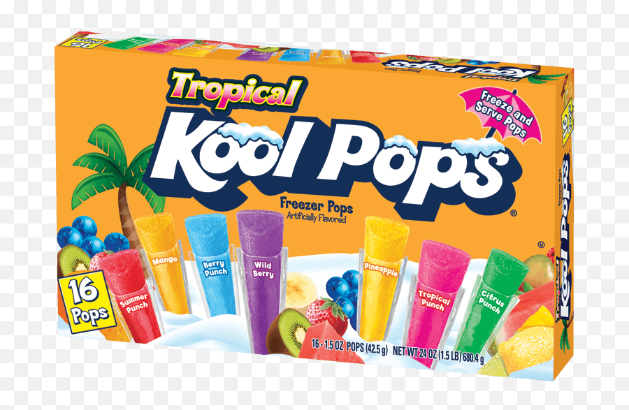 Kool Pops 16ct15oz Tropical - Kool Pops Jet Sert Emoji,What Your Favorite Kool Aid Emoji