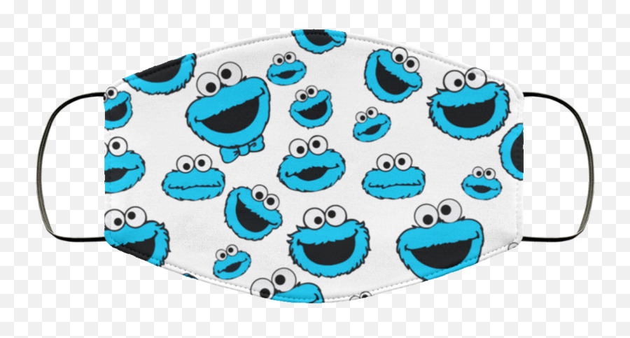 Sesame Street Cookie Face Reusable Face Mask - Abada Capoeira 2015 Emoji,Freemason Emoticon