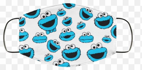 Sesame Street Cookie Face Reusable Face Mask - Abada Capoeira 2015 Emoji,Freemason Emoticon