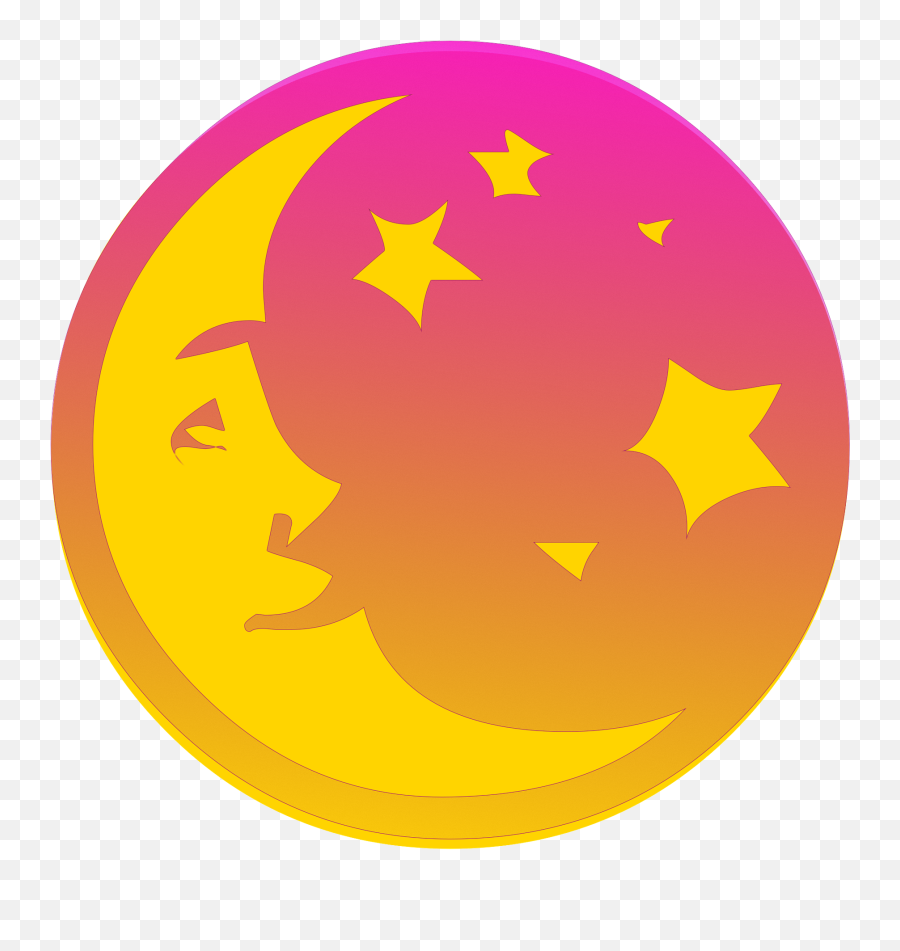 Moon Emoji Png - Moon Face And Stars Gambar Bulan Hand Embroidery Pattern Star Moon,Moon Emoji