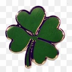 Four Leaf Clover - Four Leaf Clover Pin Emoji,Emojis Png Clover