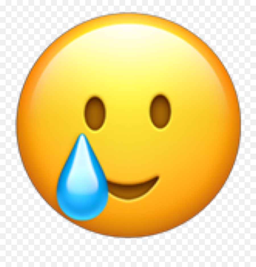 Smiling Face With Tear Emoji Copy Paste - Emoji,Smiling And Crying Emoticon