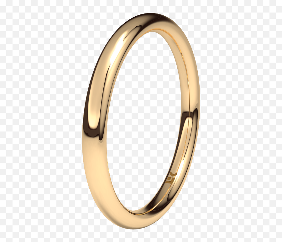 Oro Rojo De 9k 2mm - Wedding Ring Emoji,Emojis Boda Novios Anillo