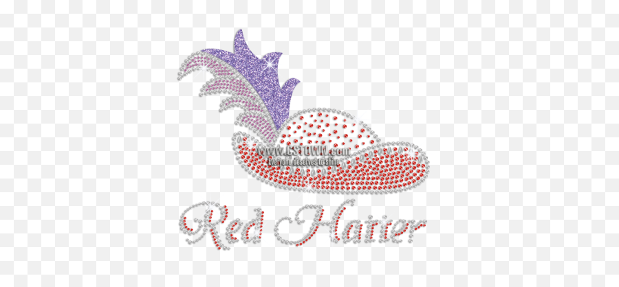 Download Sparkle Red Hatter Nailhead - Girly Emoji,Bling Iron On Emojis