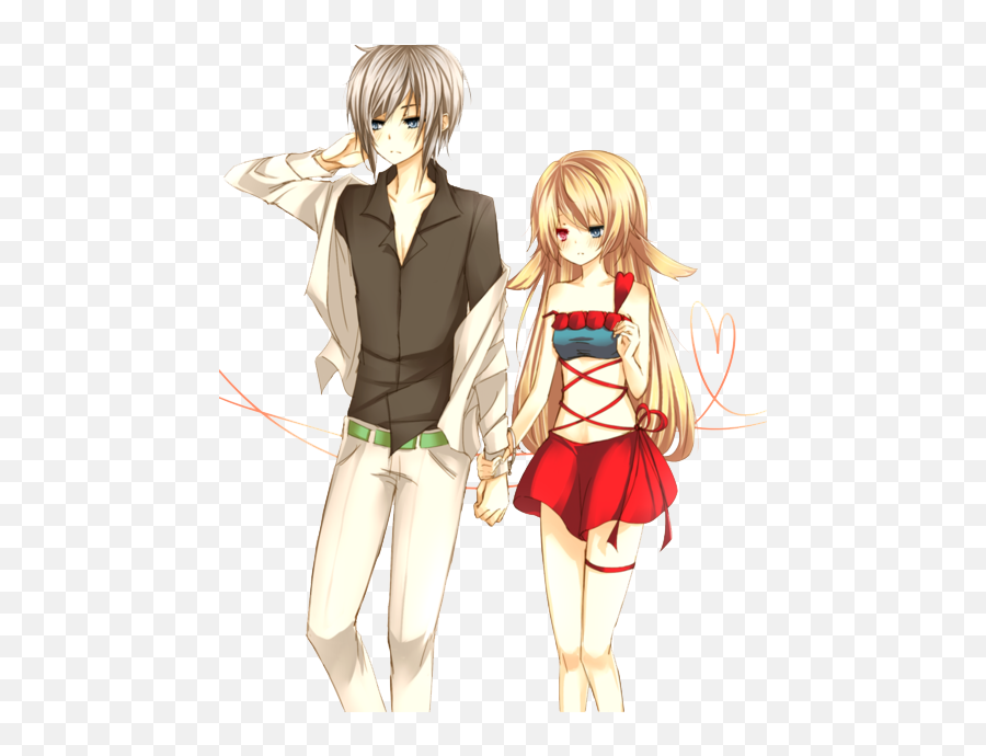 Anime Love Couple Png Picture Png Svg Clip Art For Web - Cute Couples Holding Hands Anime Emoji,