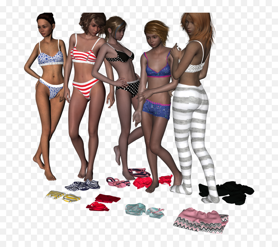 Underwear Set For Genesis 2 Females - For Women Emoji,2 Female S&m Emojis And 1 Male S&m Emoji