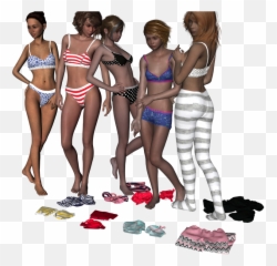 Underwear Set For Genesis 2 Females - For Women Emoji,2 Female S&m Emojis And 1 Male S&m Emoji