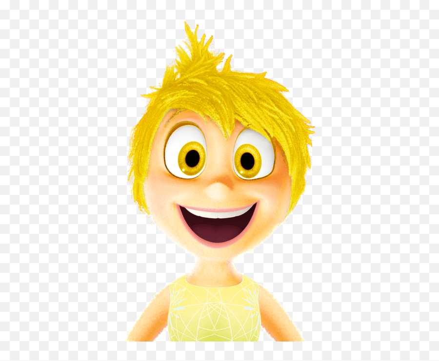 Inside Out With Yellow Hair Png - Clipart Inside Out Joy Emoji,Inside Out Emoji