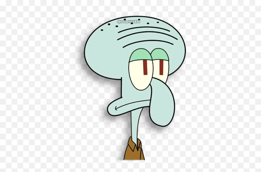 Calamardo - Reacciones Squidward Head Png Emoji,Emoticon Ojos Llorososo