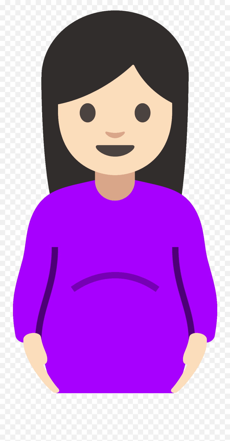 Pregnant Woman Emoji Clipart - Mama Embarazada Emoji Png,Mom Emojis