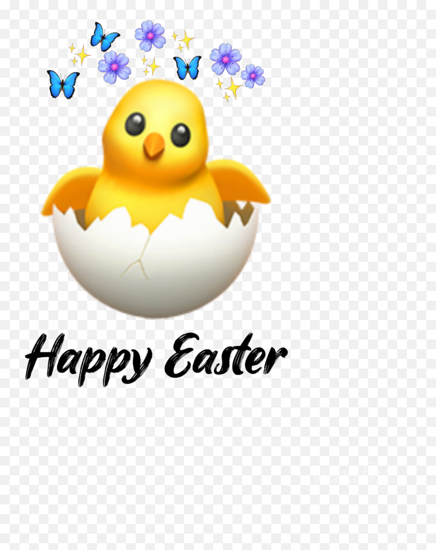 Happyeaster Sticker - Emoji Pollito Cascaron,Happy Easter Emoticon