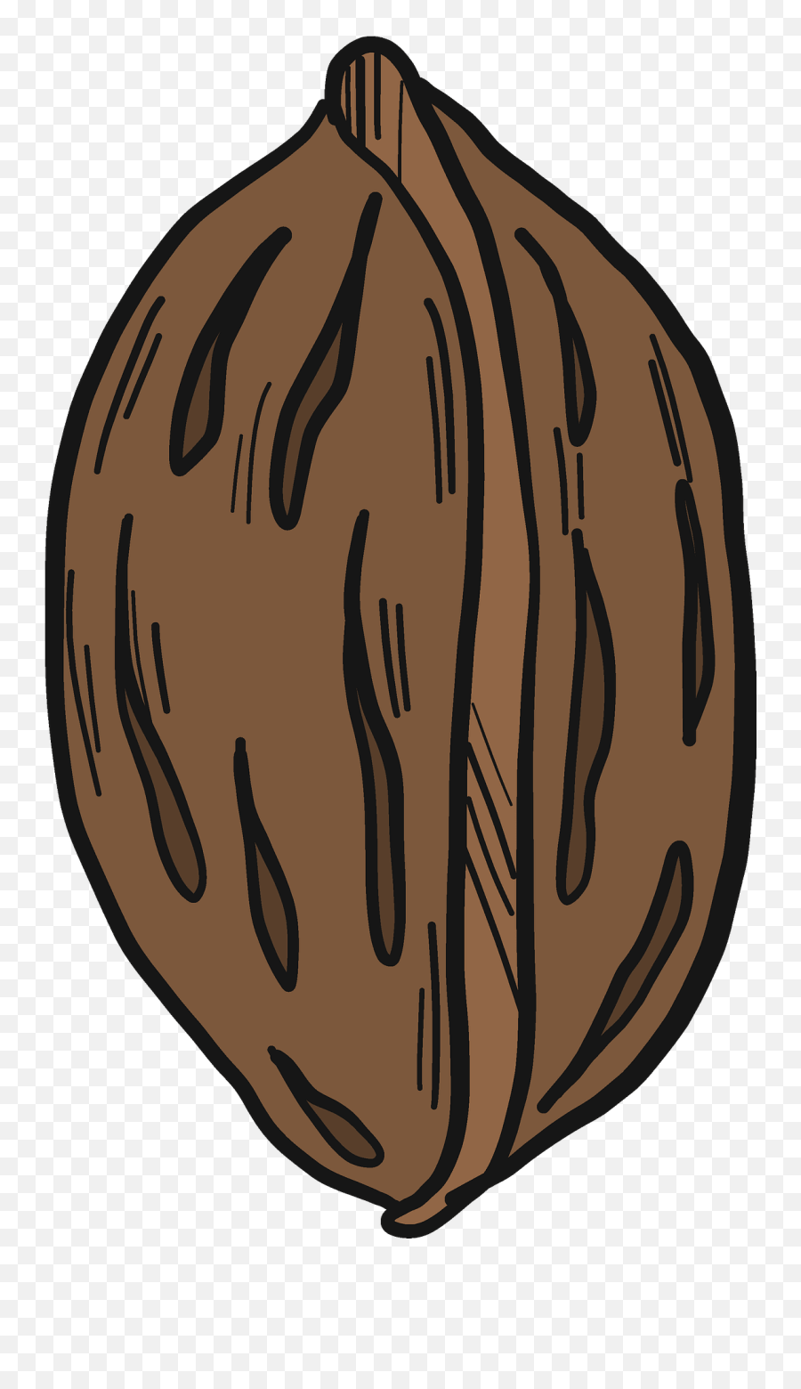 Peach Stone Clipart - Language Emoji,Walnut Emoji