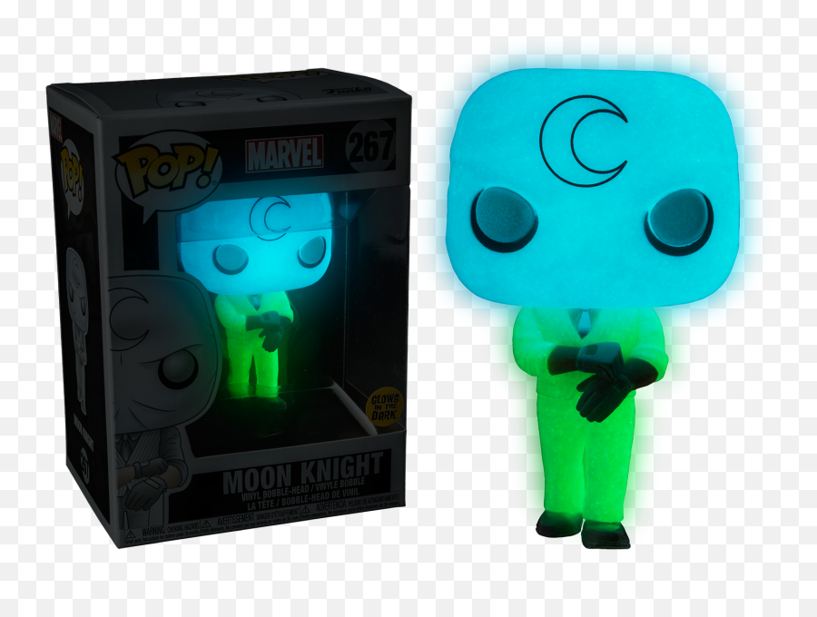 Moon Knight Funko Pop Glow Png Image - Glows In The Dark Funko Pop Emoji,Bobble Head Emoji