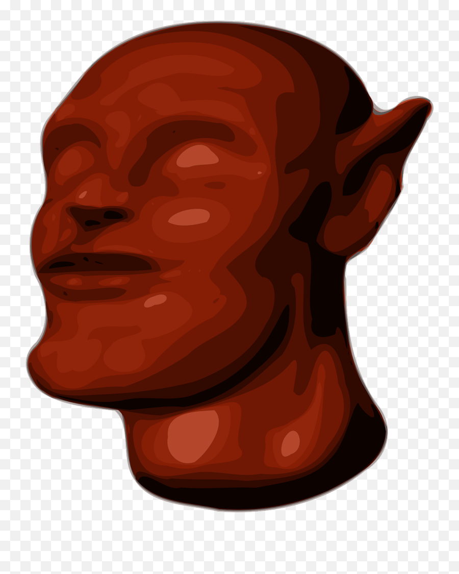 Alien Vulcan Bust Mask Head Png Picpng Emoji,Emojis Estraterestre