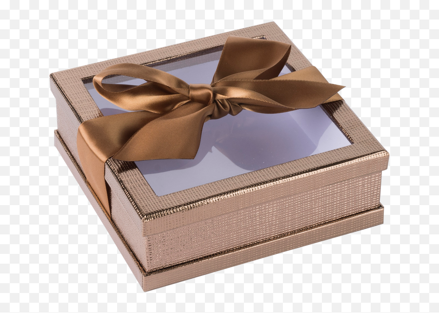 Hammont Clear Window Gift Boxes - Multipurpose Bakery Boxes With Ribbon Treat Boxes Perfect For Party Favors Cookies And Cupcakes Gold 6u201d X 6u201d X Emoji,Purim Emojis