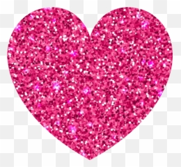 Pink Heart Shapes With Glitter Wall Decal - Tenstickers Emoji,Heart Decoration Emoji