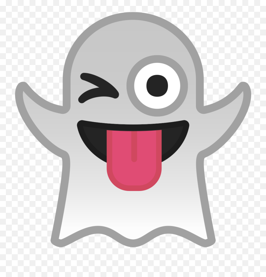 Winking Tongue Emoji Android - Ghost Emoji Transparent Background,Android Emoji