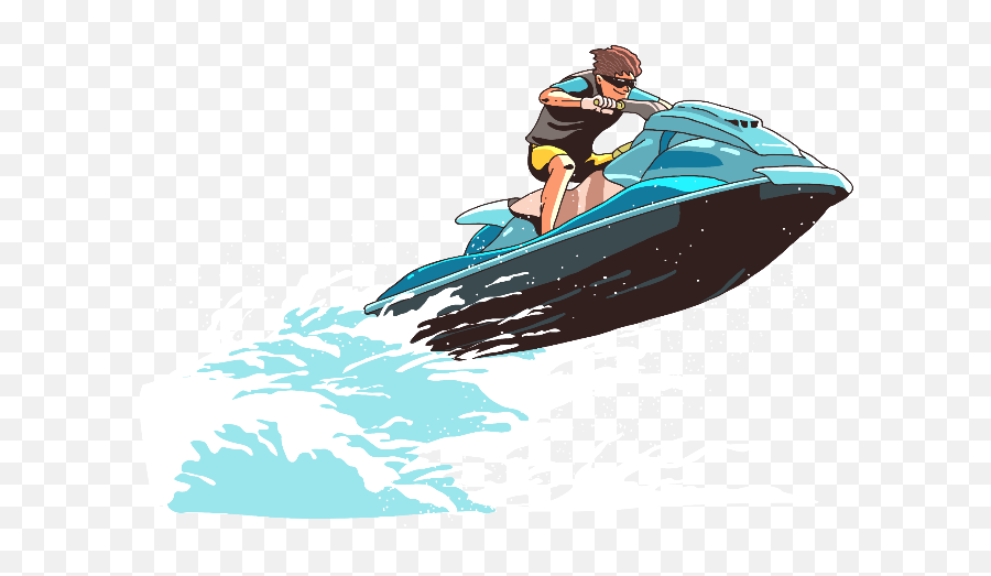 Jetski Sport Wave Ocean Beach Sea - Emoji De Jetski,Ocean Man Emoji
