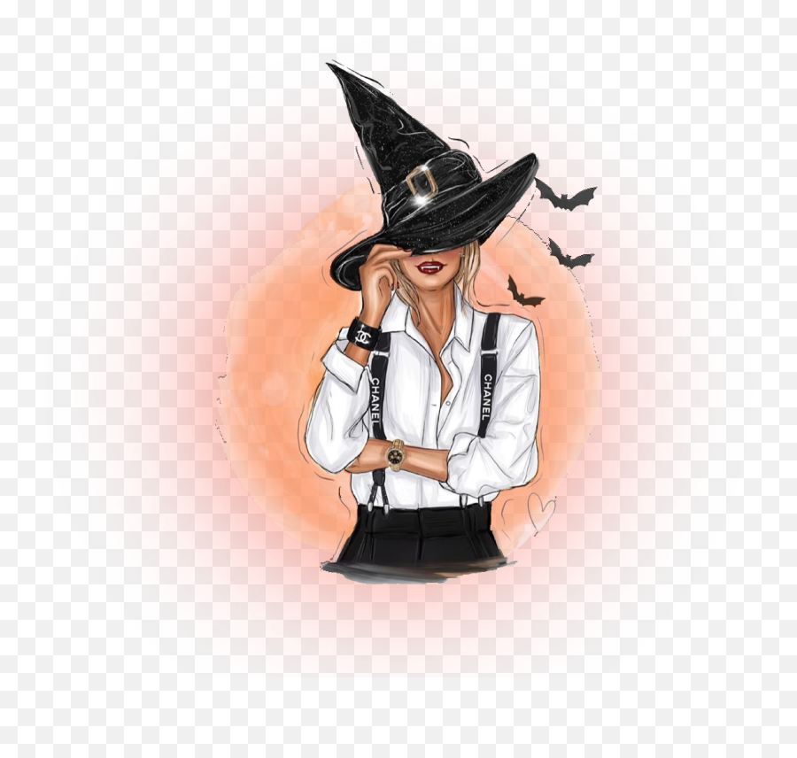 Witch Fashion Halloween Sticker By Stacey4790 - Magician Emoji,Witches Hat Emoji