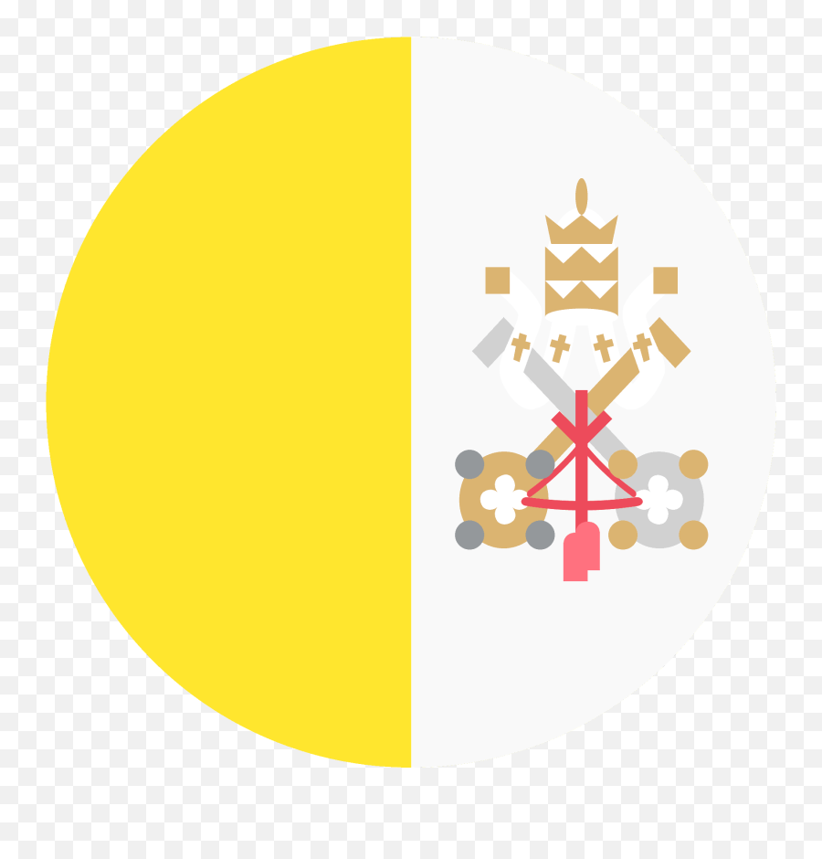 Vatican City Flag Emoji Clipart - Circle Flags Png Vatican,City Emoji