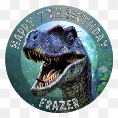 Personalised Edible Cake Toppers - Canine Tooth Emoji,Jurassic Park Emoji