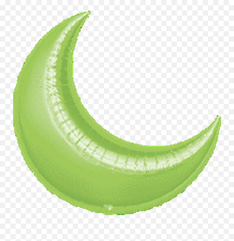 A Crescent Moon Lime - Crescent Moon Mylar Balloon Anagram Emoji,Emoji Crescent Moon July 17