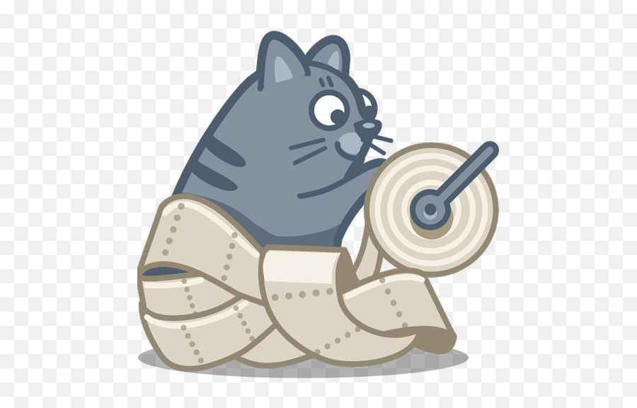 Banshee Apps - Cat Clipart Toilet Paper Emoji,Emoji Exploji