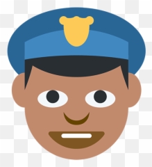Police Officer - Police Man Emoji Transparent Background,Police Emoji