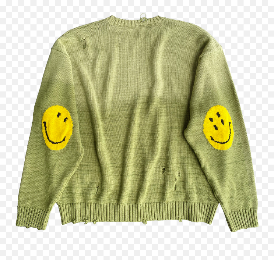 Products Neverlandsupply - Kapital 5g Smiley Green Knit Emoji,Pierced Emoticon