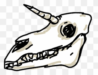 Freetoedit Skull Sticker - Scary Emoji,Skull Unicorn Emoji