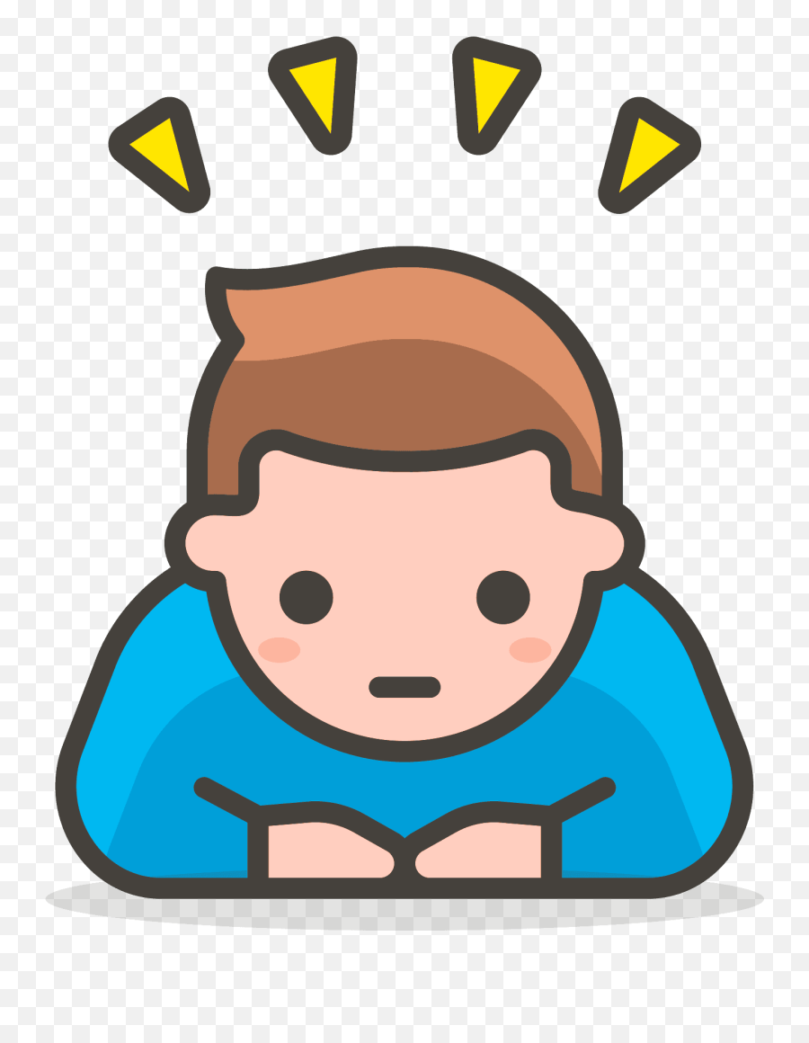 Man Bowing Emoji Clipart - Man Bowing Emoji Png Transparent Bowing Emoji Png,Emojis Man Png