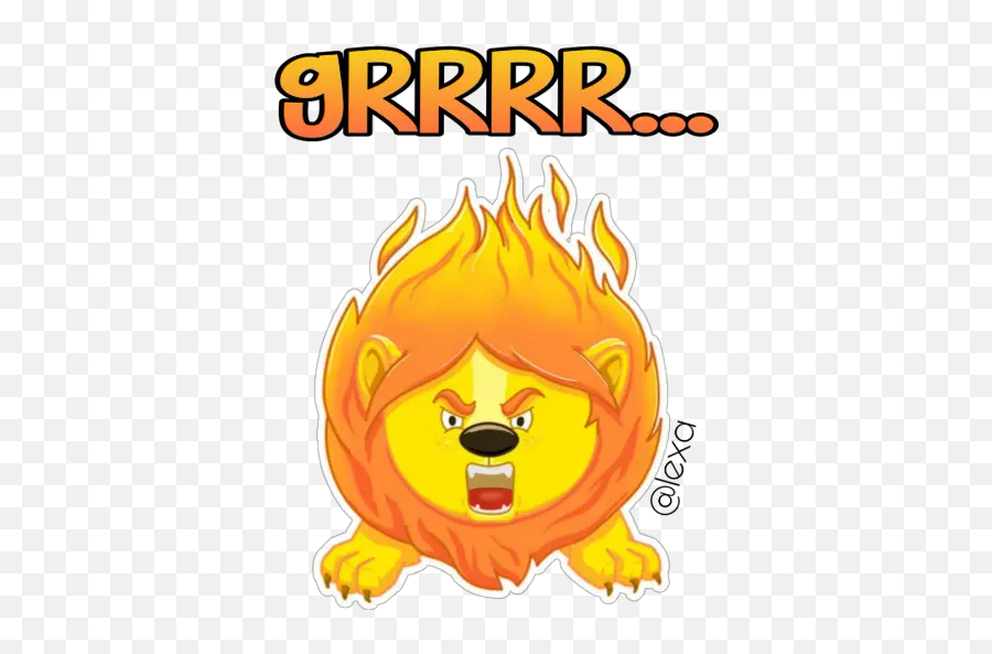 Sticker Maker - Sweet Lion Happy Emoji,Emoticon Grosero