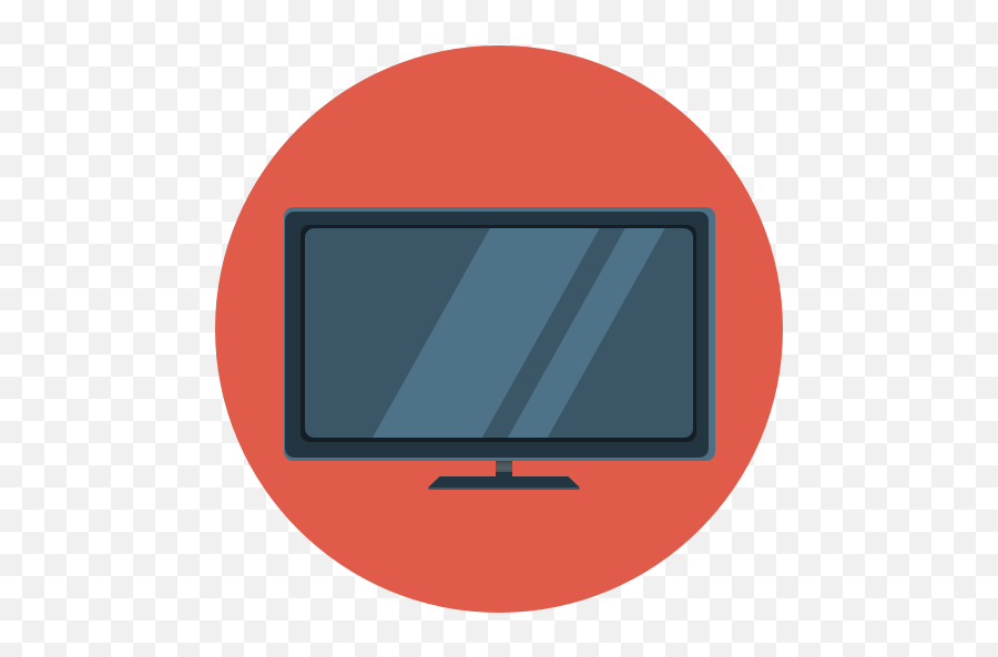 Flat Tv Icon Flat Iconset Flat - Iconscom Vector Tv Icon Png Emoji,Television Smiley Emoticon