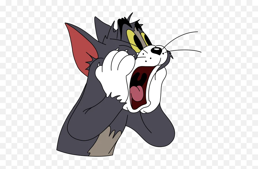 Telegram Sticker - Tom And Jerry Shouting Emoji,Tom And Jerry Emotions